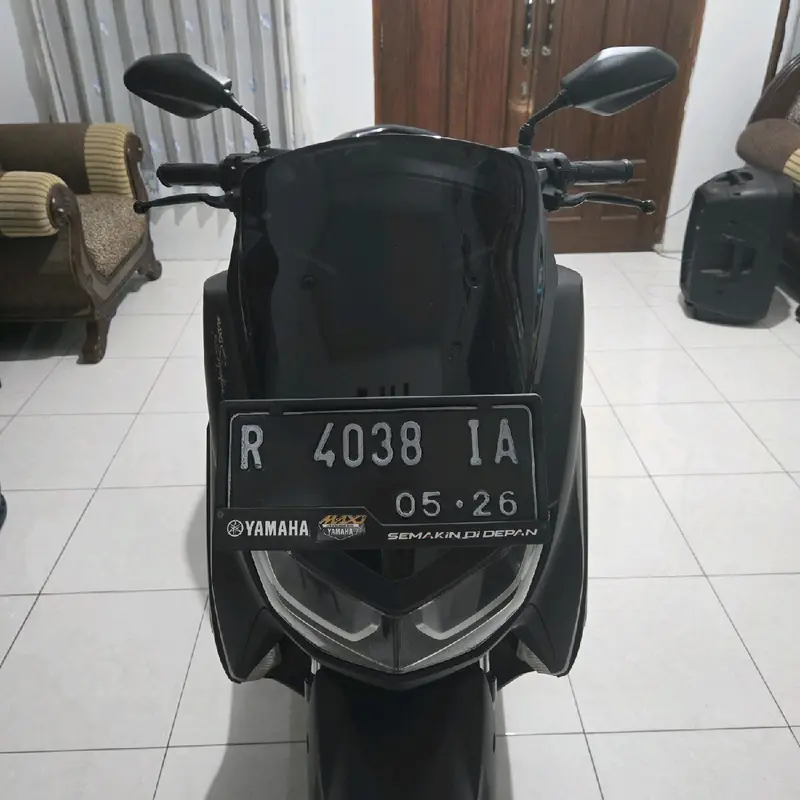 Spion Bubut 3 Jari Original Xmax Nemo Spion Bubut Tangkai Pendek Spion Down Size Universal Semua Motor Honda & Yamaha Motorcycle 6