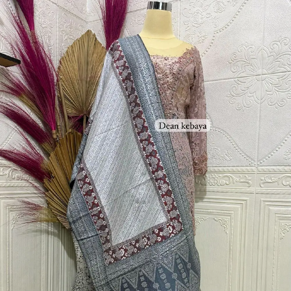 kain songket  Premium  3 negri/ Tenun mesin/ Selendang