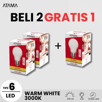 Gambar Beli 2 Gratis 1 ATAMA LED Tipe 6 Kuning CCT 3000K dari ATAMA Official Store Kota Surabaya 1 Tokopedia