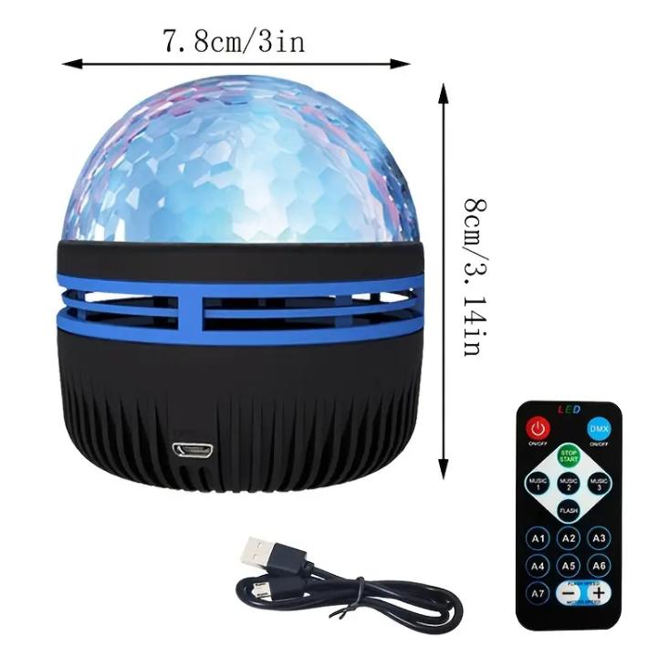 Product Introduction of Đèn Máy Chiếu Đầy Sao 1 Chiếc, Với 7 Mẫu Màu Và Điều Khiển Từ Xa, Đèn Ngủ Máy Chiếu Cực Đa Chức Năng, Thích Hợp Cho Đèn Tạo Không Khí Phòng Ngủ 15