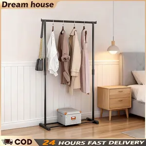 COD Rak Gantungan Baju Pakaian Serbaguna Gantungan Baju Single Dan Double Stand Hanger Stand Hanger Single Rak Plastik Rack Penyimpanan