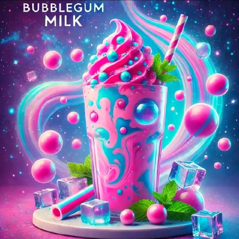 Liq-30ml sari buah strawberry milk bublegum bpom halal halal organik bebas gula amlamy fruity botol air juice 0