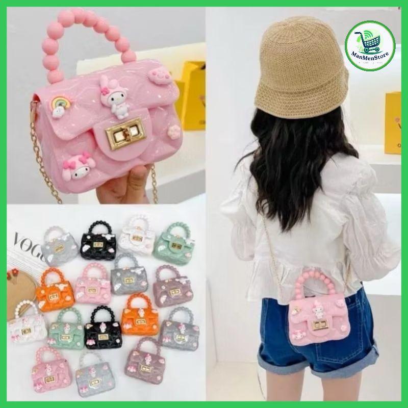 Túi Sticke đeo chéo mini cho bé gái xinh xắn dễ thương chất liệu bền đẹp kèm dây đeo và Sticker FREESHIP màu sắc đa dạng