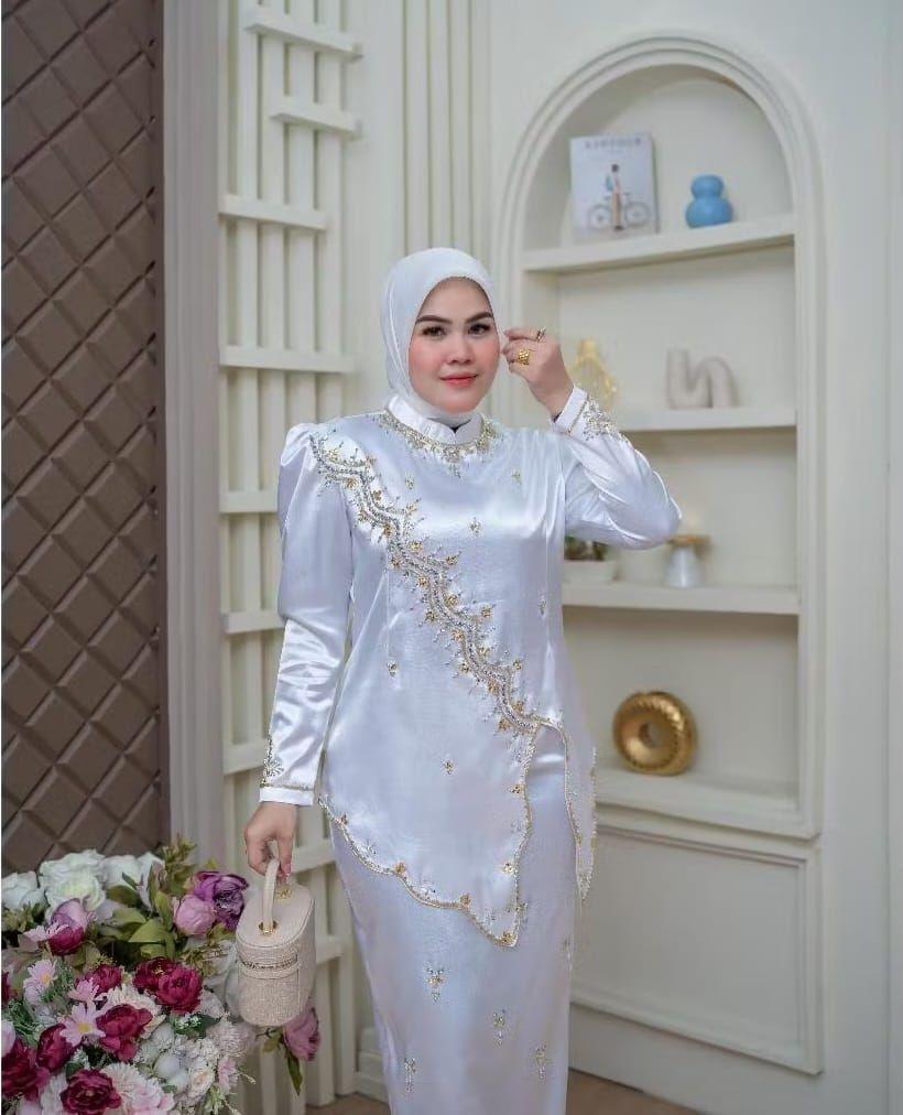 SET SERIES LEONI//SETELAN KEBAYA/PATET TERBARU/SETELAN KEBAYA MALAYSIA/KEBAYA WISUDA//KONDANGAN TERBARU Dress Payet Baju Pesta Panjang Remaja