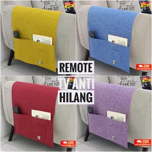 Taplak Remot TV Sofa Anti Hilang Rapih uk 40 x 70 bahan Fabric Tebal