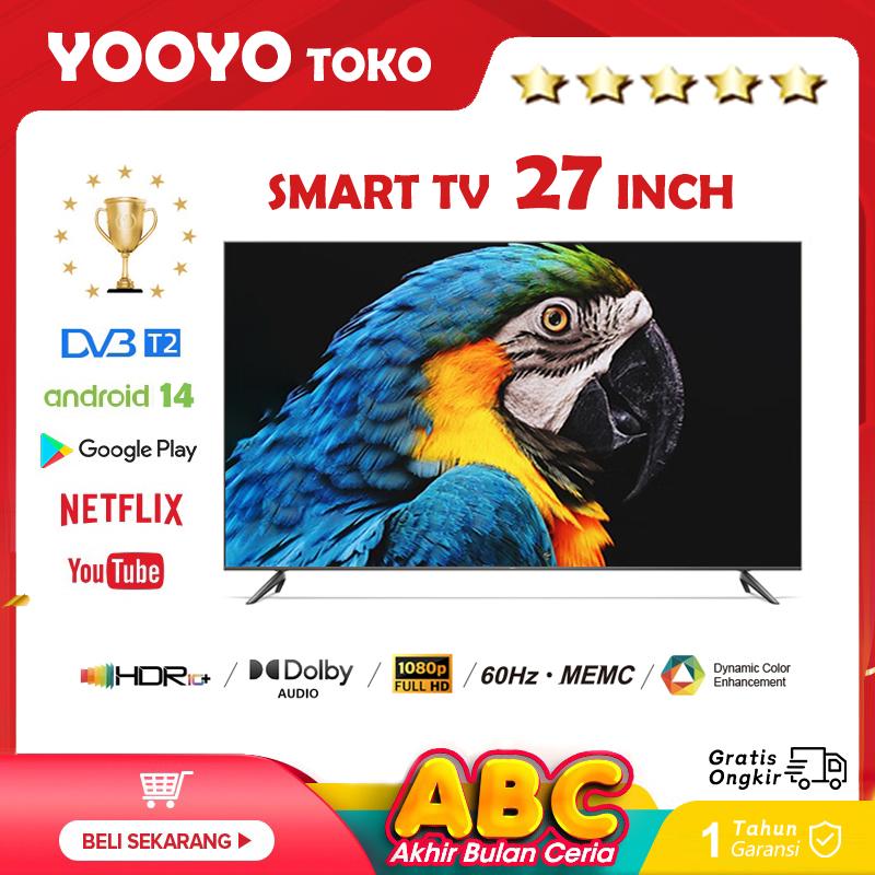 Terkini Smart TV 27 Inch TV Android OS 14.0/FHD 1080P/HDR 10/Television ...