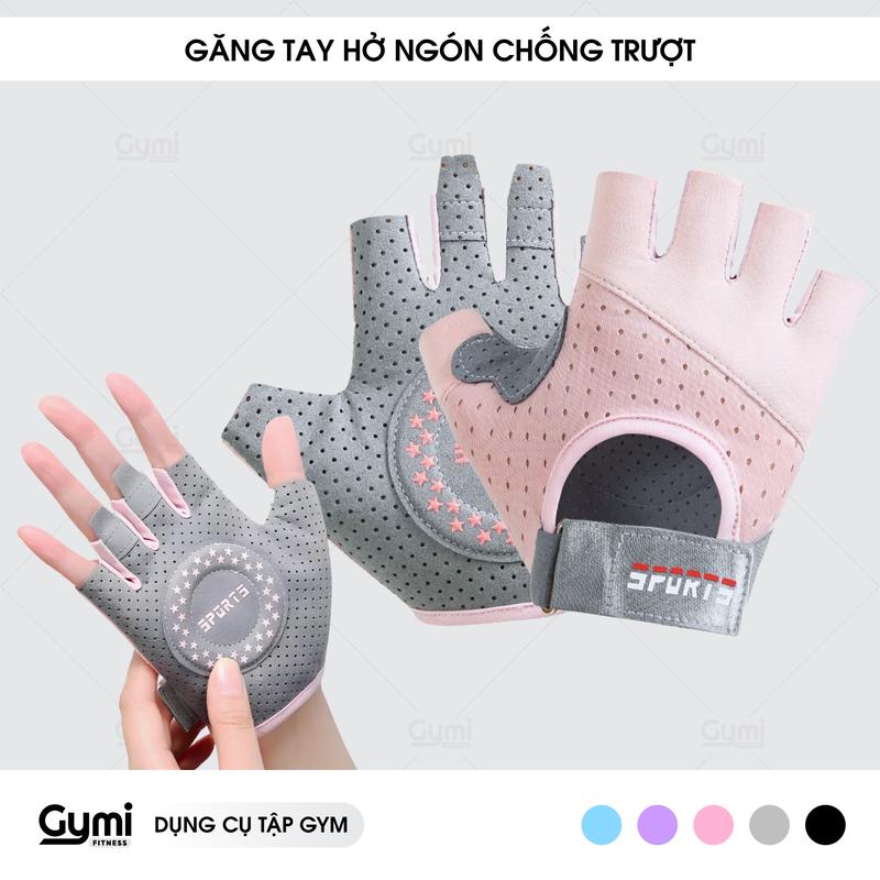 Găng Tay Tập Gym Nữ Hở Ngón Chống Trượt Cao Cấp Tập Yoga Gym Goft Đạp Xe Sprot T Bao Tay Chống Trơn