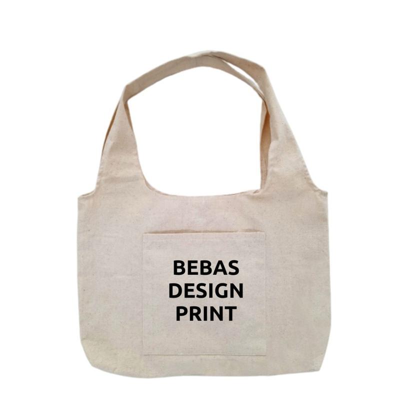 Tote Bag Kanvas - Tas Kanvas Wanita - Tas Kanvas Custom Print Durable Chic 4