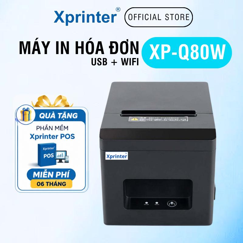 Máy In Bill Xprinter XP-Q80W K80 USB WiFi Cắt Giấy Tự Động