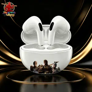 Black Myth Wukong 2026 Bluetooth 5.4 TWS Earphone Wireless In-Ear Headphones Earphone ctive Noise Cancellation – Headset Nirkabel dengan Charging Case & Mic HD untuk Call Jelas! Earbuds