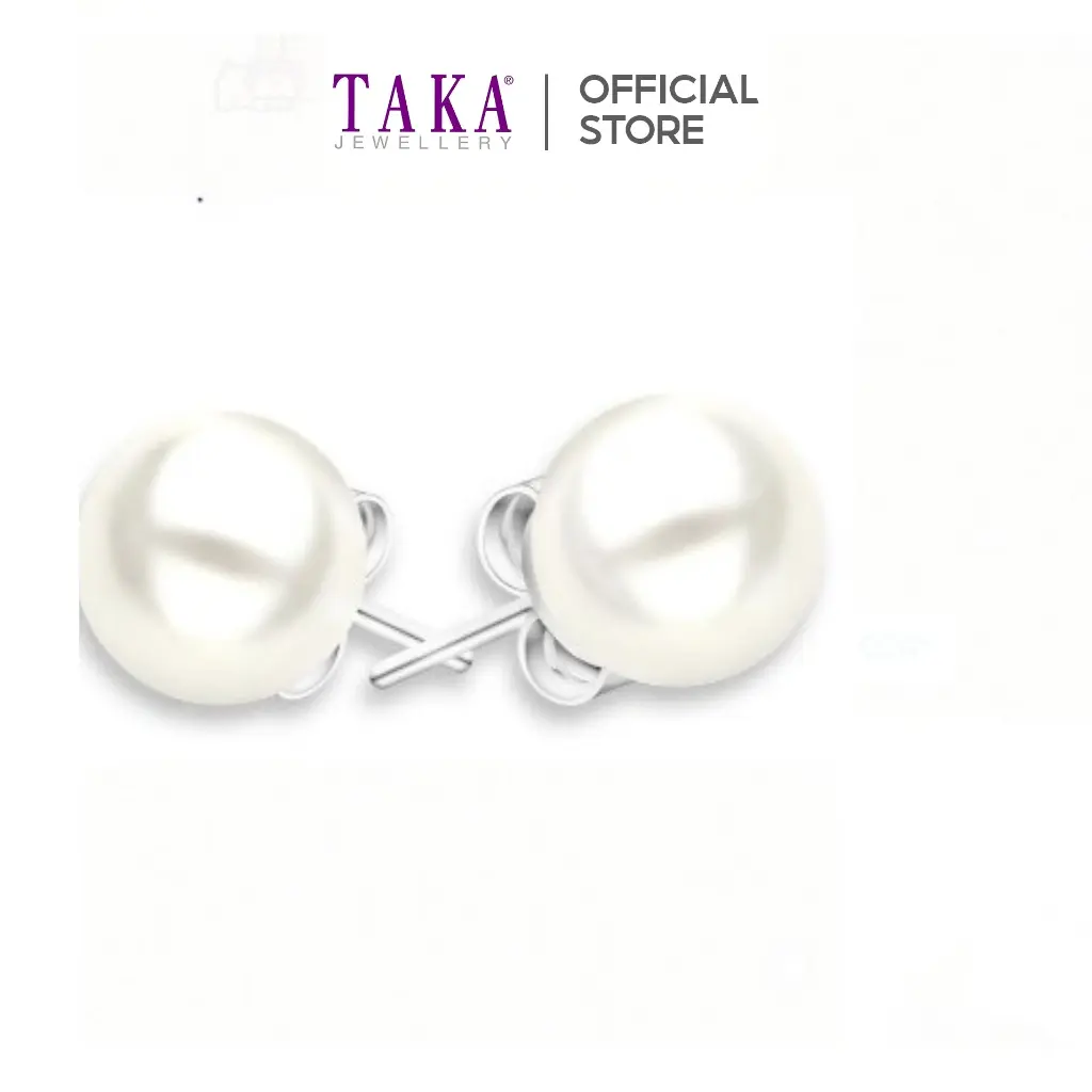 TAKA Jewellery Lustre Pearl Earrings 9K