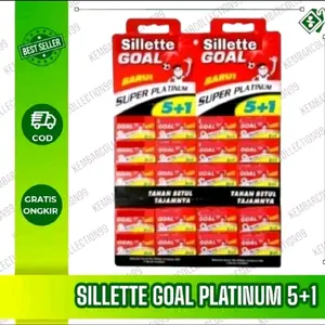 [1Renteng] Silet goal super platinum 5+1 - pisau cukur  Kumis Jenggot Pria