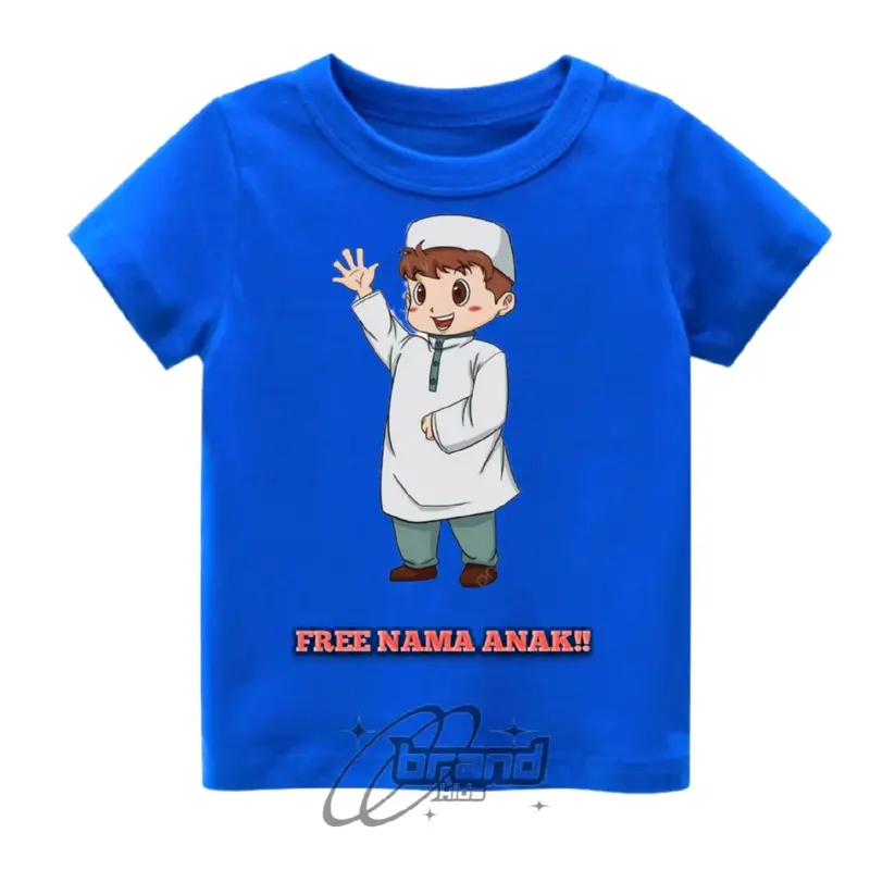 BAJU KAOS ATASAN ANAK MUSLIM, BAHAN PREMIUM 100% BISA REQUEST NAMA!! 1