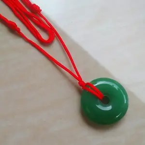 T041 Kalung Giok Hijau Tali