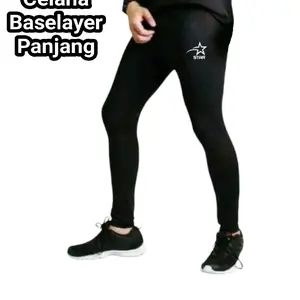 Legging Olahraga Lejing Panjang Pria Wanita Baselayer Outdoor Sport