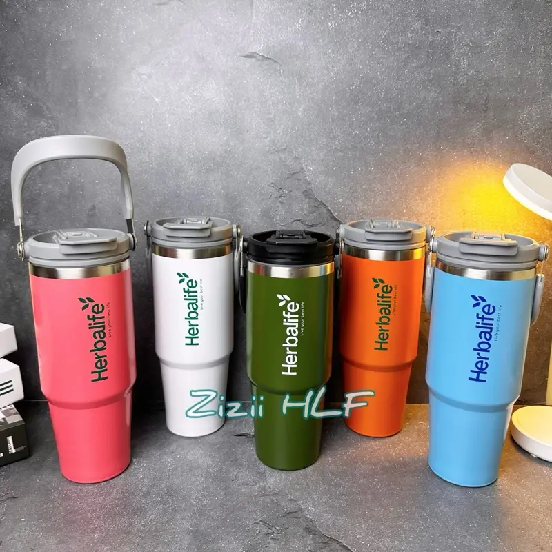 Tumbler HLF stainless premium 900 ml dengan sedotan 0
