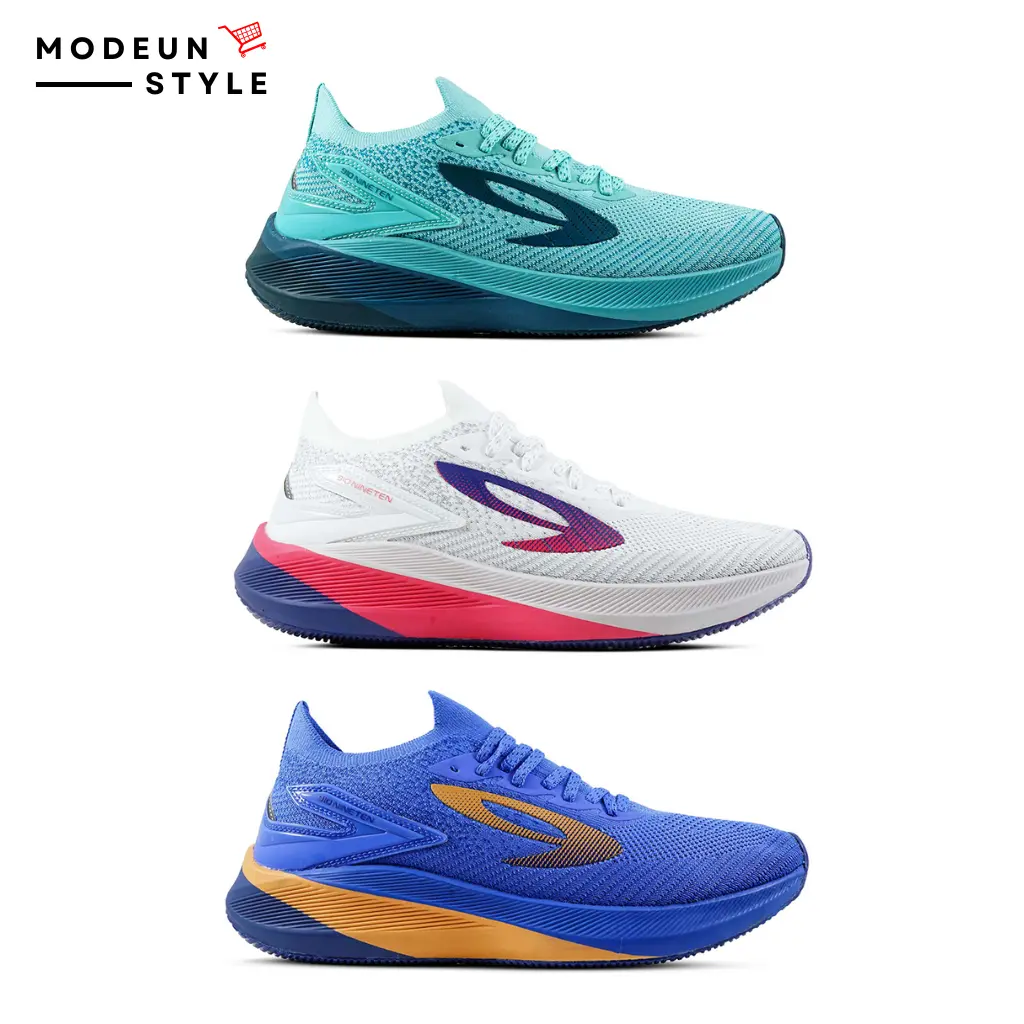 910 Nineten HAZE INFIKNIT 1.0 HIJAU - PUTIH - BIRU / Sepatu Lari Running Outdoor