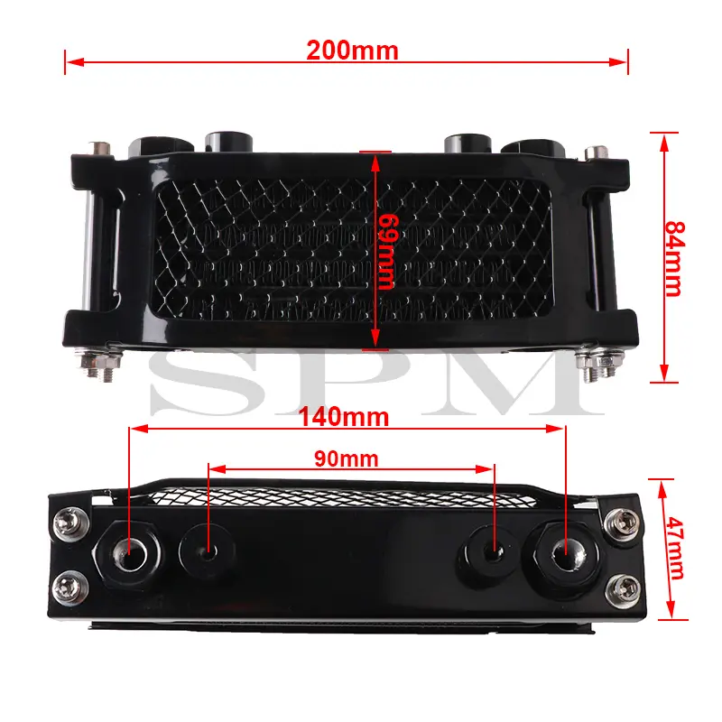 Bộ Tản Nhiệt Dầu Cao Cấp Cho Xe Máy | Làm Mát Động Cơ Hiệu Quả | Phù Hợp Honda Monkey 125, Xe Đạp Điện & Xe Số 50cc - 150cc 3