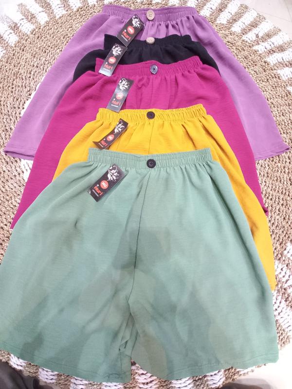 hotpants crinkle  Airflow model kancing satu jumbo Celana Santai Nyaman 5