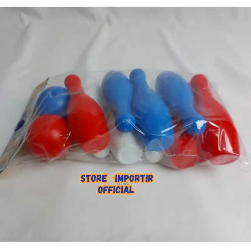 Mainan Bowling Edukasi Olahraga 10 Pcs Pin dan 10 DIY Stickers dengan 2 Bola RKC 04021 2 Bahan Plastik - Toys 3