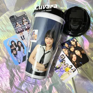 Tumbler JKT48 BLACK version BONUS Photocard member, Botol, Minuman, Plastik, Kaca, Hitam