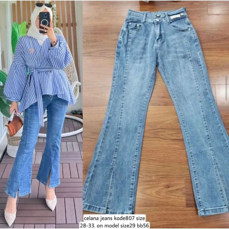 807 Celana Jeans import Bahan Jeans premium stretch Size 28-33 BMM Store ready di toko