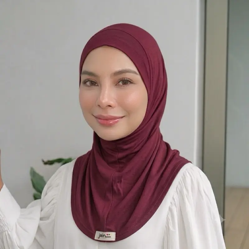 Vanya Jilbab Size S Instan Kaos Rayon Premium Exclusive Trendi Bahan Rayon Spandex Flowy Ringan Warna Soft Natural Cocok Sehari-hari