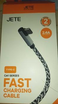 Product Review of Kabel USB Type C / Lightning JETE CA1 Fast Charging - Garansi Resmi 2 Tahun Biru Laptop Panjang from D**7 0