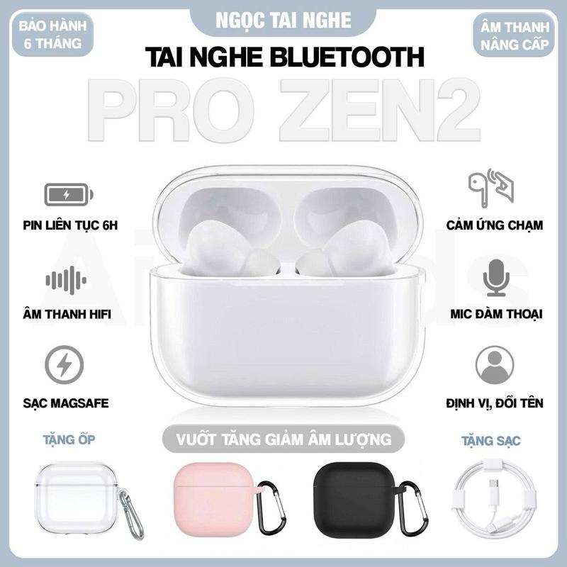 Tai Nghe Bluetooth N&N ProZen II Facelift Bass Căng. Tặng Ốp. Cáp Sạc Type C. Núm Tai Giảm Ồn. Pin Trâu. Kết Nối Ổn Định. Thay Tên. Sử Dụng Cảm Ứng. Âm Thanh Ổn Định . Bảo Hành 6 Tháng Lỗi Đổi Mới. Pin Trâu Nhét Tai Nghe Nhạc Earphone