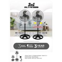 Gambar MITOCHIBA Kipas Angin Industrial 3 in 1 MT1822SR Fungsi Berdiri , Dinding , Meja Besi Remote dari Semeru Elektronik Solo Kota Surakarta 3 Tokopedia