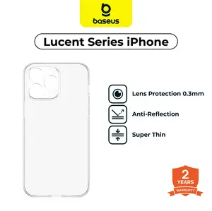 Baseus Lucent Series Phone Case for IP 14 Pro - Pro max , IP 15 - Pro Max Clear