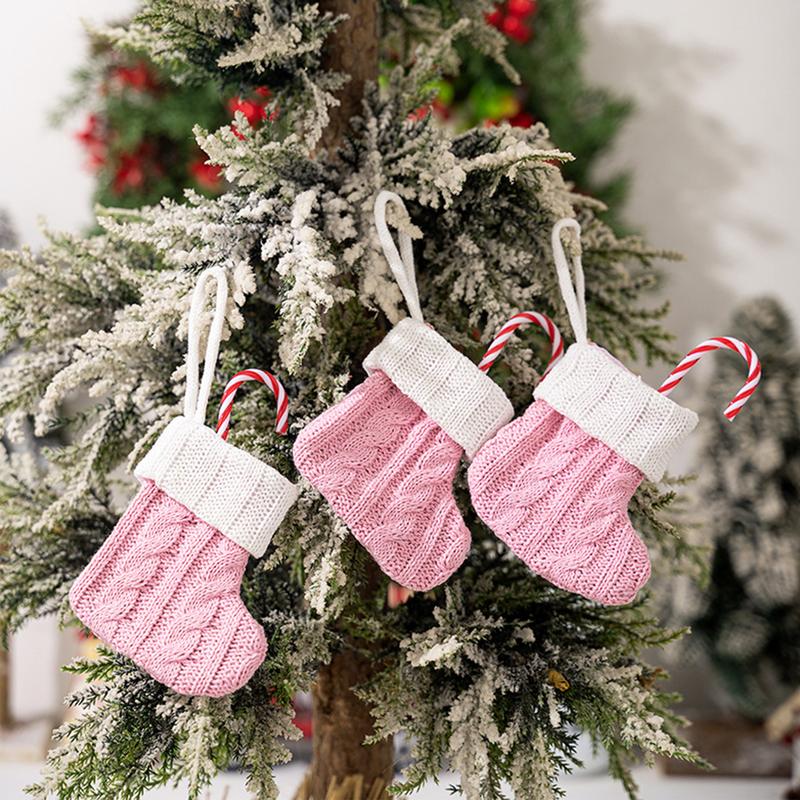 Product Introduction of Tất Dệt Kim, Đồ Trang Trí Giáng Sinh, Tất Treo Cây Thông Noel, Tất Giáng Sinh Mini, Mặt Dây Chuyền 29
