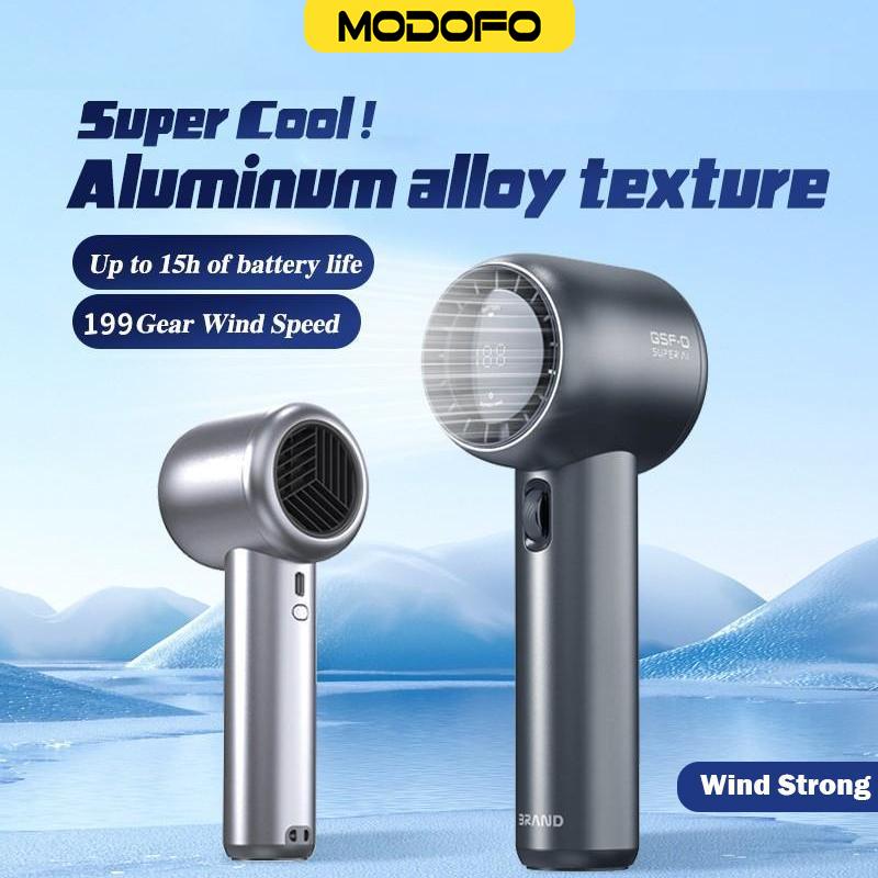 MODOFO Mini Turbo Fan Portable Hand Fan 199 Wind Strong 5000mAh ...