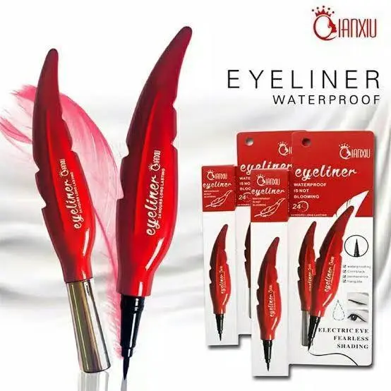 [SATUAN] EYELINER SPIDOL QIANXIU DAUN MERAH WATERPROOF Hitam