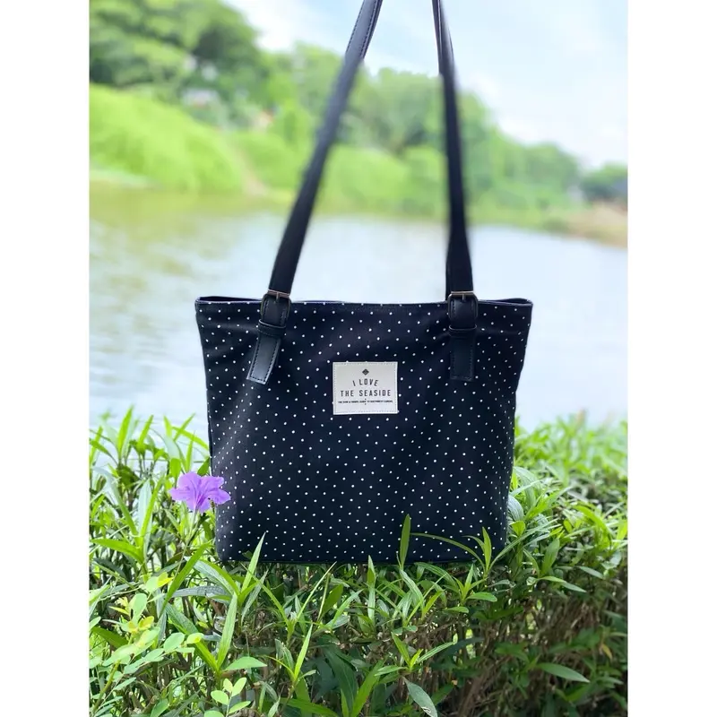 LOVINELA Tas Wanita Polkadot Tote Bag 6