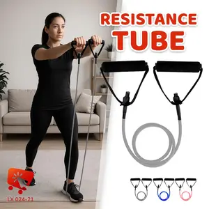 [KLIKIN.AJA] Resistance Tube Long Elastic Resistance Band Alat Olahraga Fitness Gym 024-21