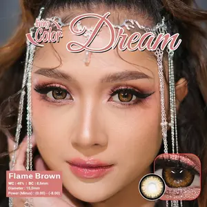 [BELI 3 GRATIS CAPITAN] SOFTLENS Dream LIVING COLOR KINNILENS X YAYANK| DIA 15MM | WATER 48% EYELENS Contact Lens anti flash