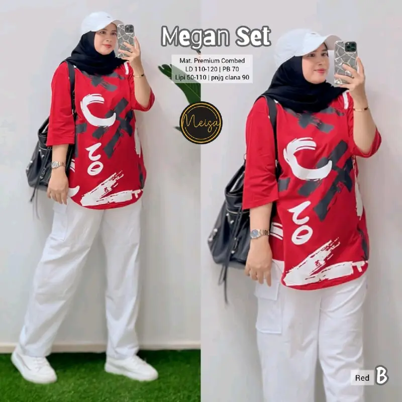 Huki set by Fatiha//setelan//wanita//atasan+celana//combed//Agustus 2