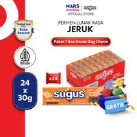 Gambar [Paket 1 Box Bonus Bag Charm] Sugus Orange 24 pcs x 30G - Permen Lunak Rasa Jeruk dari Mars Snacking Indonesia Kab. Bekasi 1 Tokopedia
