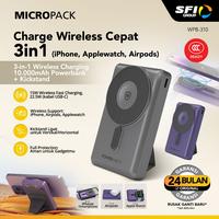 Gambar Micropack Power Bank Wireless Magnetic 1 in 1 10.000 mAh - Fast Charging 22.5 watt - CCC - Stand - Powerbank 10000 - WPB-310 - SFI Group - GREY dari SFI Group Official Store Kota Administrasi Jakarta Pusat 1 Tokopedia