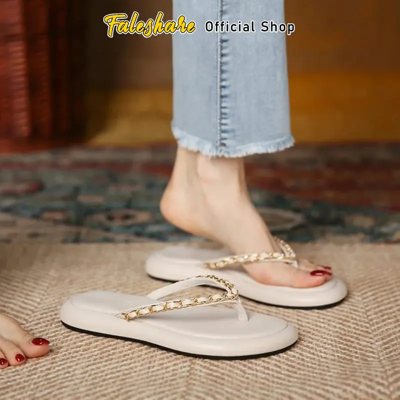 Sandal Wanita Platform Jepit Rantai SR-01 1