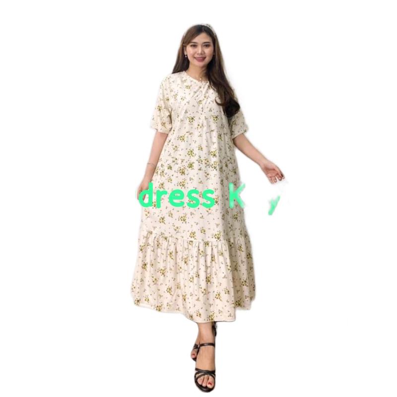 Midi dress bunga kecil kayla 0