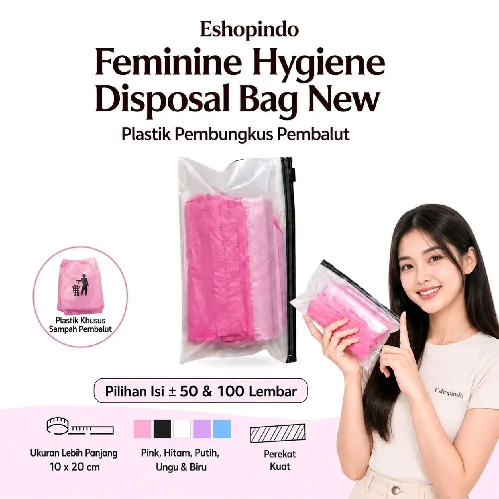 Feminine Hygiene Disposal Bag Plastik Pembungkus Pembalut Wanita/ Penitiliner Wanita