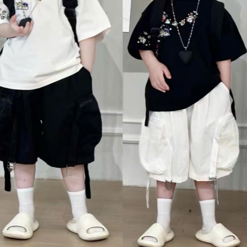  Quần Sooc Gió 2 Màu Chất Mềm P5002 Túi Hộp Phối Dây Hàng SUOBAN  13-40kg 2,5 đến 11 tuổi  Cho bé Trai Và gái 