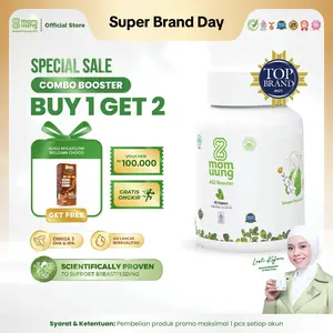 [MALL DAY] BUY 1 GET 2 - Mom Uung ASI Booster 60 Kapsul FREE Susu Mylkflow Variety Pack - Pelancar ASI Halal BPOM Non Fenugreek