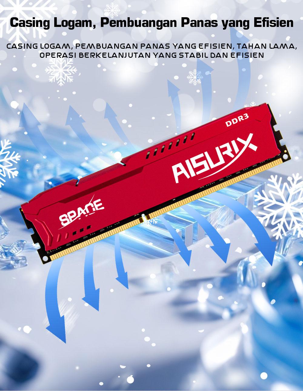 AISURIX DDR3 8GB 16GB RAM 1600Mhz 2666Mhz DDR4 3200Mhz Desktop Memory