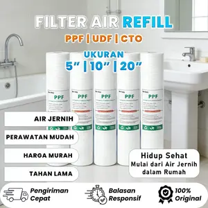 Cartridge Filter / Sedimen Filter / Filter Air / Water Filter / Filter Keran Air / Filter Penjernih Air / Filter Air Rumah Tangga / Filter Air Sumur / Filter Air Dapur / Filter Air Mandi / Filter Air Minum / 10 inch 1, 3, 5, 10 micron / DER DOLY