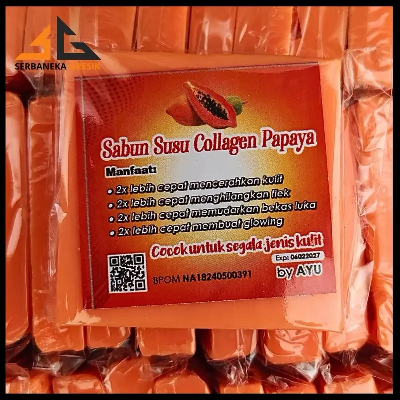 Dapat 1 LUSIN / 12 pcs Sabun Susu Collagen by Ayu / Sabun Mencerahkan dan Memutihkan Kulit 3