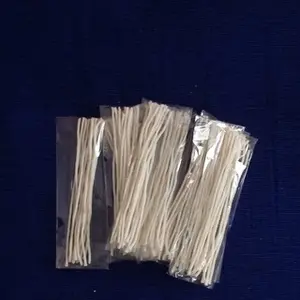 Sumbu Lilin Ecer Dengan Panjang 15cm 15 cm Homemade Benang Berkualitas Good Quality Ukuran Malam Night Gelap Api Bahan Penerang Terang Cahaya Dekorasi Perlengkapan Awet Tahan Lama Bakar Putih White Candle Wick Thread Skyer Decoration