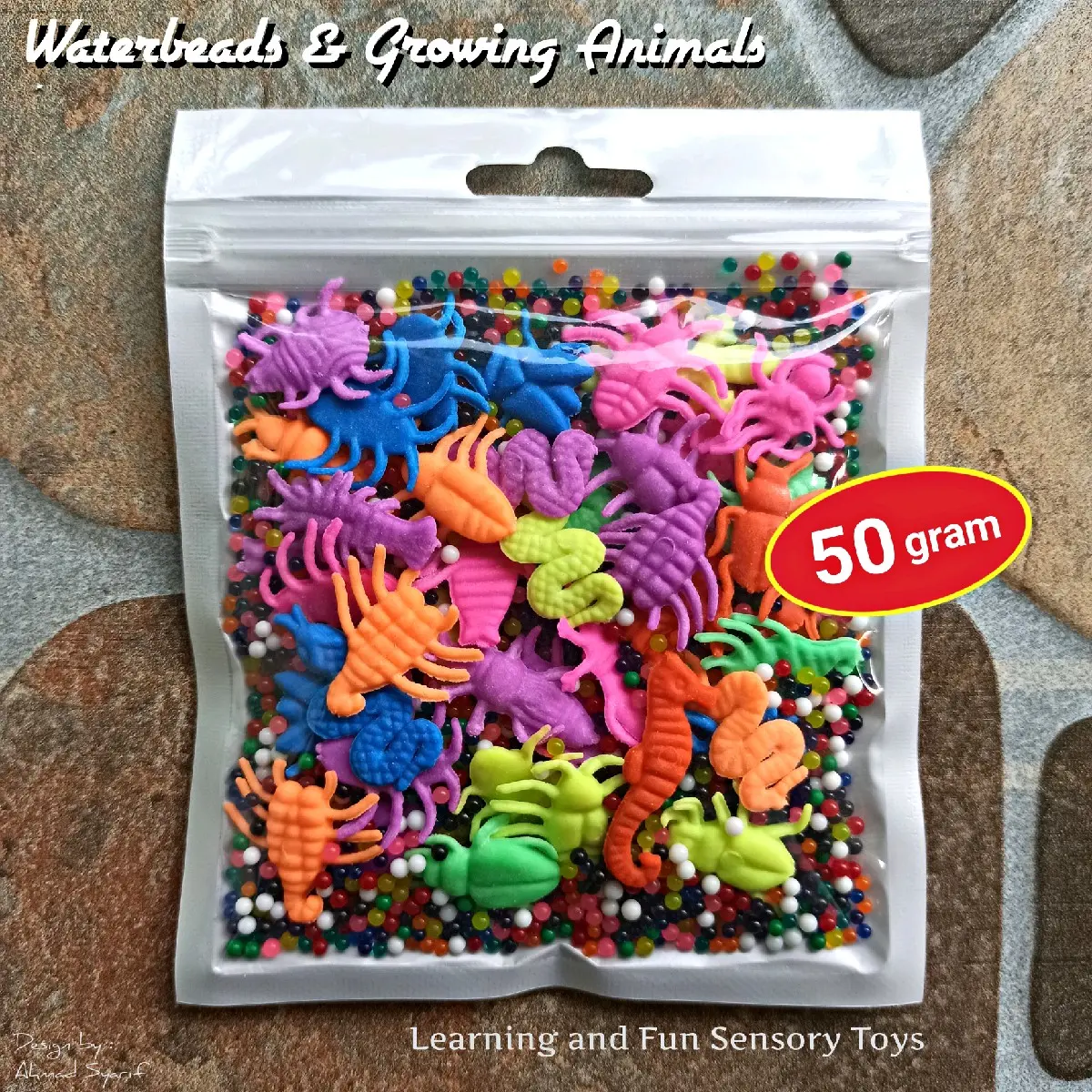 GROWING ANIMALS & AQUA BEADS - MAINAN EDUKASI ANAK RENDEMAN (USIA 6+) MENGEMBANG DI AIR ANIMAL GROWTH WATERBEADS HYDROGEL ORBITZ TOYS